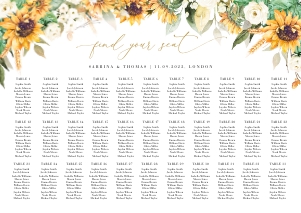 Marisol | Seating Chart A2 Landscape: marisol-stat-21-08 | seating chart