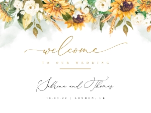 Marisol | Welcome Sign - 24 x 18": marisol-stat-21-11 | Welcome Sign