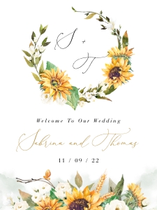 Marisol | Welcome Sign - 18 x 24": marisol-stat-21-11 | Welcome Sign