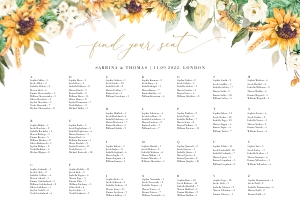 Marisol | Alphabetic Seating Chart A1: marisol-stat-21-08 | seating chart