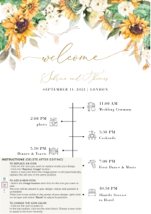 Marisol| Wedding Timeline A2: marisol-stat-21-10 | wedding day timeline