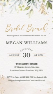 Flora | Greenery bridal Brunch Evite_up: flora-evite-shower-06-01 | Bridal Shower Evite