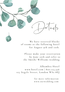 Luisa | Details Card A6: luisa-large-bundle-23-01 | Large Wedding Stationery Bundle