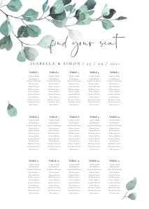 Luisa | Seating Chart A2: luisa-stat-23-08 | Seating Chart