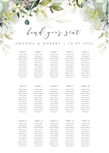 Flora | Seating Chart A2: flora-stat-06-08 | Seating chart