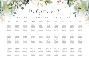 Flora | Seating Chart landscape A2: flora-stat-06-08 | Seating chart