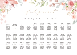 Fiorella | Seating Chart Landscape A1: fiorella-stat-08-08 | seating chart