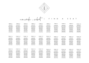 Giulia - Seating Chart Landscape A2: giulia-stat-30-08 - Seating Chart