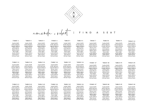 Giulia - Seating Chart Landscape A1: giulia-stat-30-08 - Seating Chart