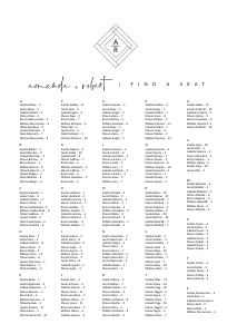 Giulia - Seating Chart alphabetic A2: giulia-stat-30-08 - Seating Chart