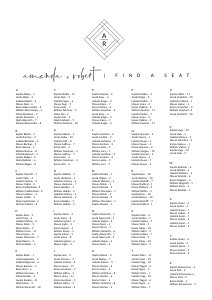 Giulia - Seating Chart alphabetic A1: giulia-stat-30-08 - Seating Chart