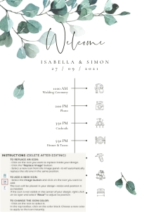 Luisa | Wedding Timeline A1: luisa-stat-23-10 | Wedding Timeline