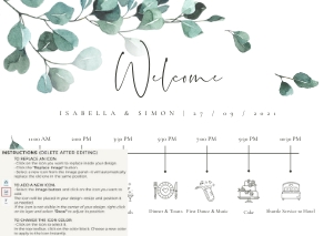 Luisa | Wedding Timeline A2: luisa-stat-23-10 | Wedding Timeline