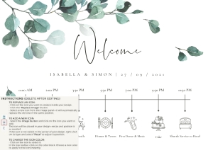 Luisa | Wedding Timeline A1: luisa-stat-23-10 | Wedding Timeline