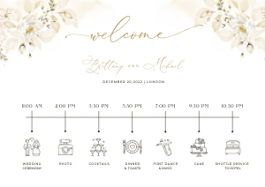Dora | Wedding Timeline A1: dora-stat-14-10 | Wedding Timeline Template