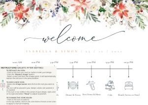 Natalia | Wedding Timeline A2: natalia-stat-25-10 | Wedding Timeline Sign