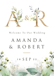 Flora | Welcome Sign A2: flora-stat-06-11 | Welcome sign