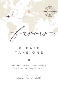 Sofia | favour sign 4 x 6": sofia-stat-16-26 | Favour Sign Template