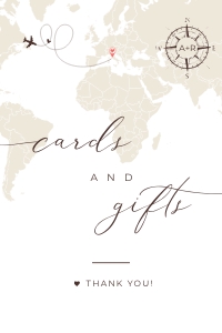 Sofia | Cards + Gift Sign⁠ 4 x 6": sofia-stat-16-20 | Cards + Gift Sign⁠ Template