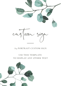 Luisa | Custom Sign - A4: luisa-stat-23-05 | Custom Sign