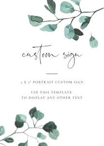 Luisa | Custom Sign - 5 x 7": luisa-stat-23-05 | Custom Sign