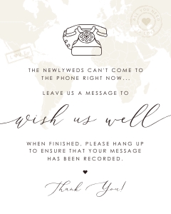 Sofia | Audio Guest Book Sign - 8 x 10": sofia-stat-16-32 | Audio Guest Book Sign Template