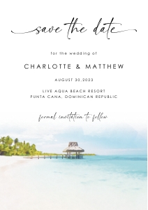 Mira | Save the Date - A5: mira-stat-37-01 | Save the Date Invitation Template