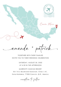 mexico-stat-37-02 | A5 Destination Wedding Invitation Template: mexico-stat-37-02 | Destination Wedding Invitation Template