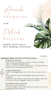 palma-evite-10-02 | Electronic Wedding Invitation with RSVP design preview