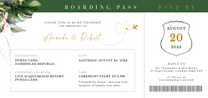 palma-stat-10-17 | Tropical Boarding Pass Wedding Invitation Template design preview