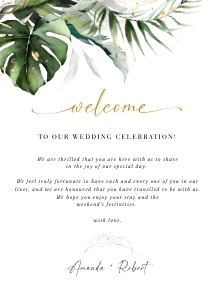 palma-stat-10-18 | Tropical Wedding Itinerary Template design preview