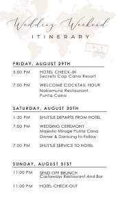 sofia-evite-16-08 | Wedding Weekend Itinerary Digital Invite design preview