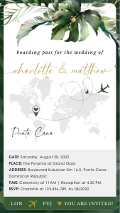 palma-evite-10-08 | Digital Boarding Pass Wedding Invitation design preview