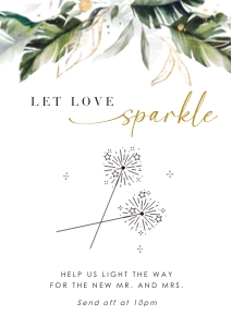 Palma| let love sparkle | A4 - 21 x 29.7 cm: palma-stat-10-27 | Let Love Sparkle sign template