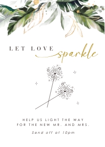 Palma| let love sparkle 5 x 7": palma-stat-10-27 | Let Love Sparkle sign template