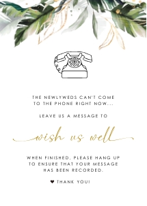 Palma | Audio Guest Book Sign - 5X7": palma-stat-10-30 | Audio Guest Book Sign template