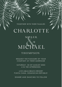 palma-stat-10-34 | minimal tropical wedding invitation design preview