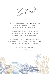hila-stat-02-02 | HILA details Card - 4x6": hila-stat-02-02-set | Under the sea wedding invitation Suite