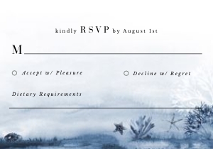 alyssa-stat-02-02 | RSVP card - 5 x 3.5": alyssa-stat-02-02-set | Under the sea wedding invitation Suite