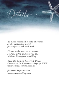 zahara-stat-02-02 | ZAHARAdetails Card - 4x6": zahara-stat-02-02-set | Minimalist beach wedding invitation Set