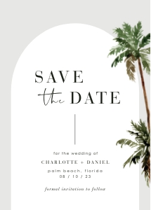 palma-stat-10-47 | Palm Tree Save the date - 5x7": palma-stat-10-47 | Palm Tree Save the date