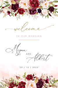 rosita-stat-22-11 | Welcome sign 24 x 36": rosita-stat-22-11 Rosita | Wedding Welcome Sign Template
