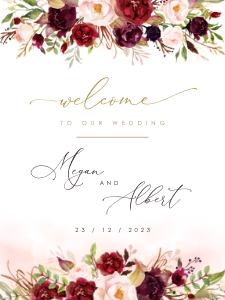 rosita-stat-22-11 | Welcome sign 18x24": rosita-stat-22-11 Rosita | Wedding Welcome Sign Template