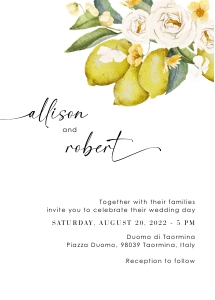 lemon-stat-34-05 | lemon wedding invitation template design preview