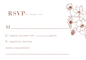 Hazel-stat-35-02 | RSVP card 5 x 3.5": hazel-large-bundle-35-01 | HAZEL wedding stationery bundle