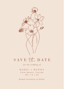 Hazel-stat-35-01 | Save the date - 5x7": hazel-large-bundle-35-01 | HAZEL wedding stationery bundle
