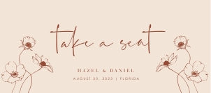 hazel-stat-35-08b | Title Card 9 x 4": hazel-large-bundle-35-01 | HAZEL wedding stationery bundle