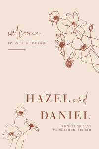 hazel-stat-35-11 | Welcome Sign - 24 x 36": hazel-large-bundle-35-01 | HAZEL wedding stationery bundle