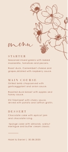 hazel-stat-35-09 | Menu 4 x 9": hazel-large-bundle-35-01 | HAZEL wedding stationery bundle