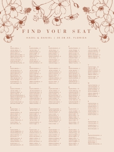 hazel-stat-35-08-b-alpha | Seating Chart  18 x 24 ": hazel-stat-35-08-b-alpha | HAZEL | seating chart alphabetical - portrait